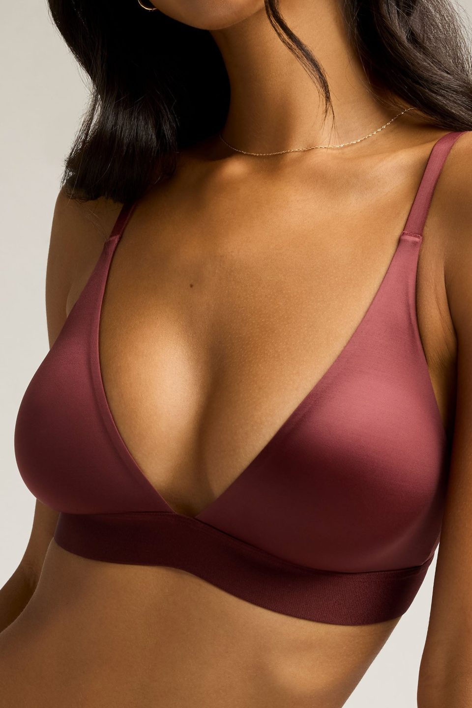 Glac?? Triangle Bra in Garnet